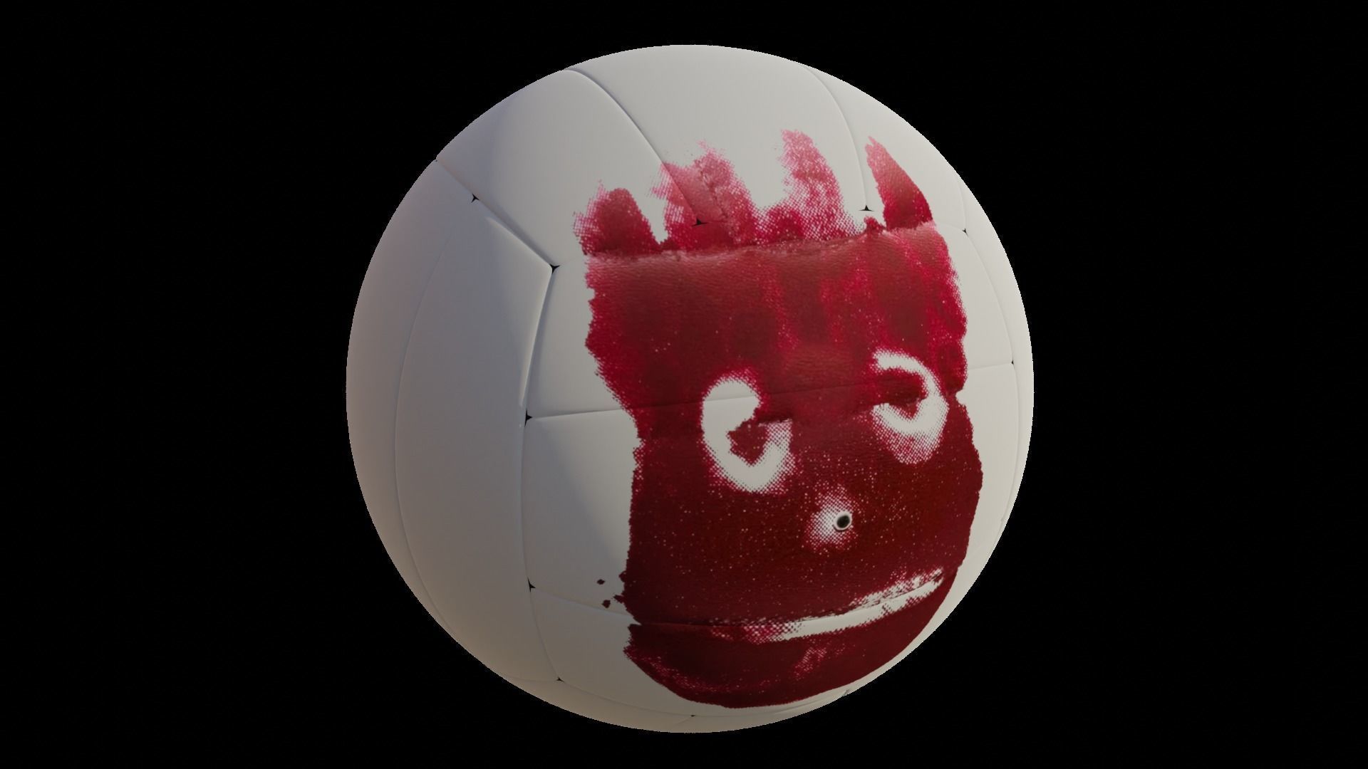 3d model of a Wilson volley ball Low-poly 3D model_3