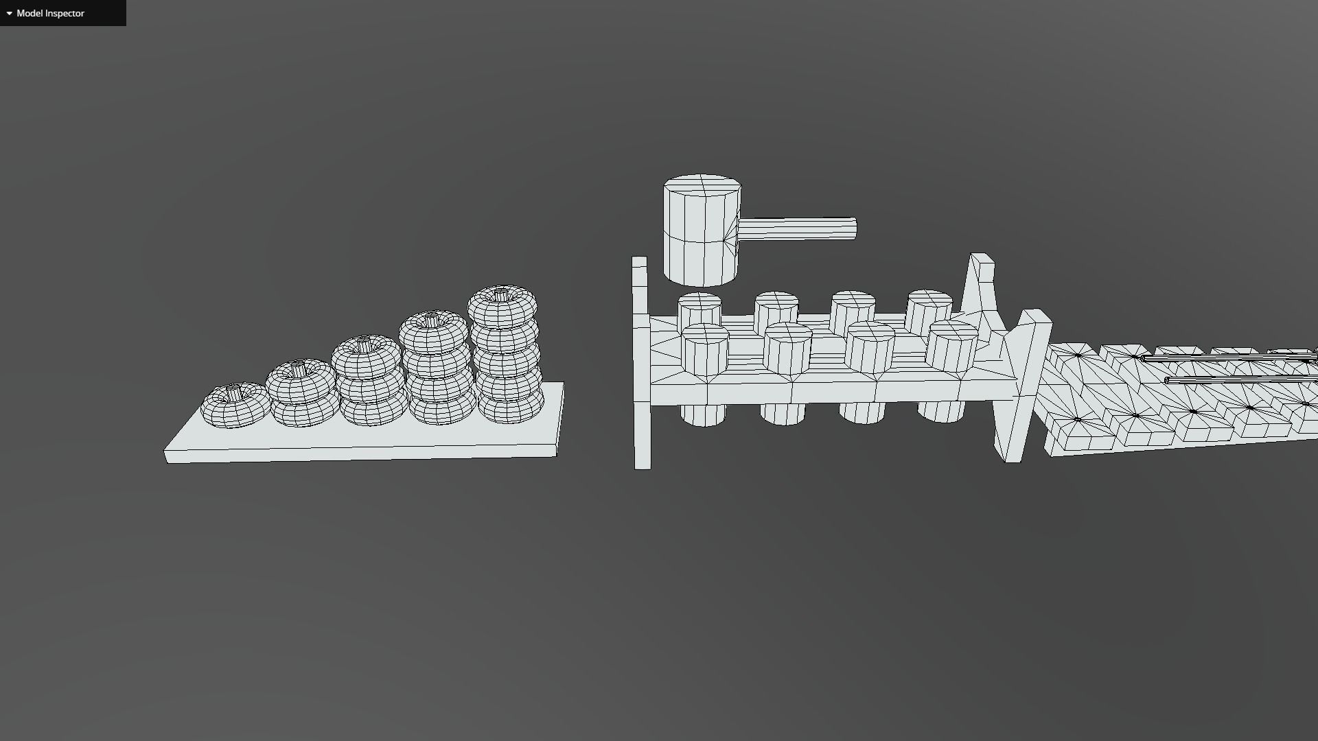 Wooden Toys Baby Toys Pack Low-poly 3D model_4