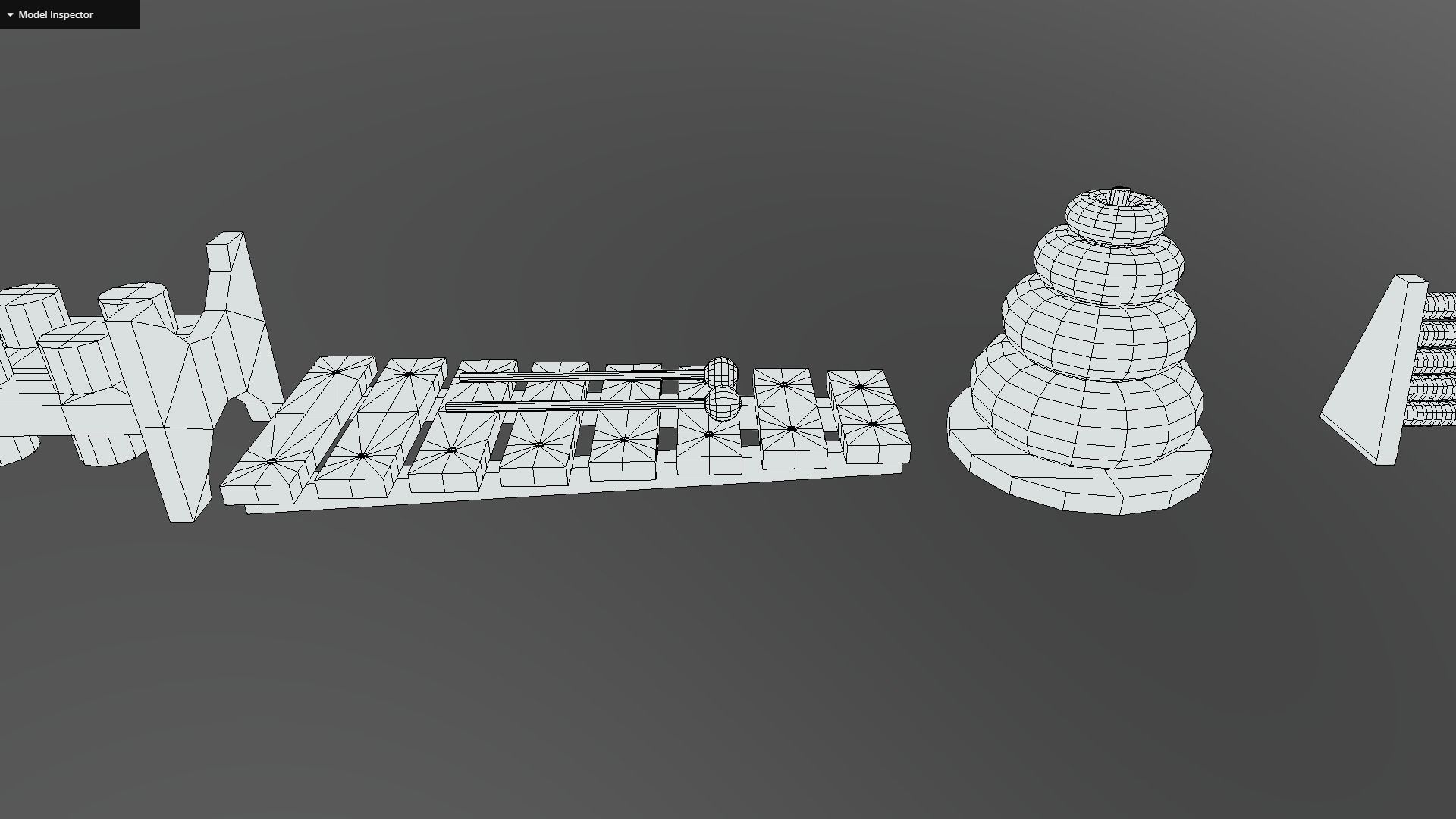 Wooden Toys Baby Toys Pack Low-poly 3D model_6