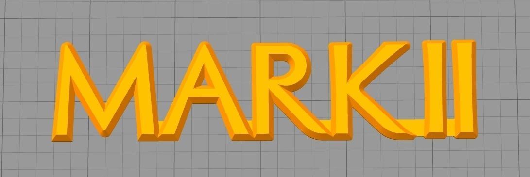 Toyota MARK II Logo 3D print model_6