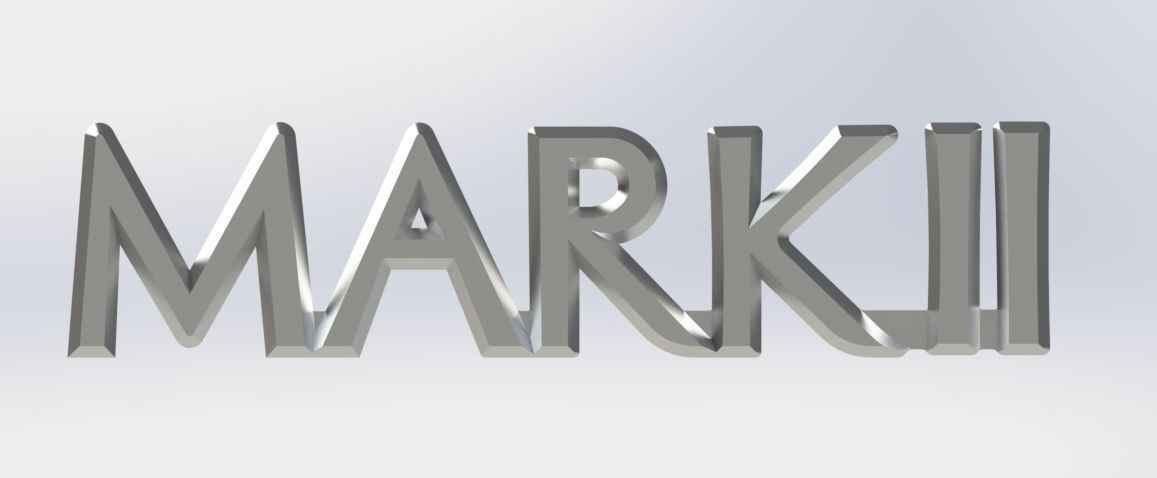 Toyota MARK II Logo 3D print model_8
