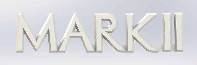 Toyota MARK II Logo 3D print model