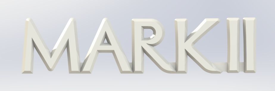 Toyota MARK II Logo 3D print model_0