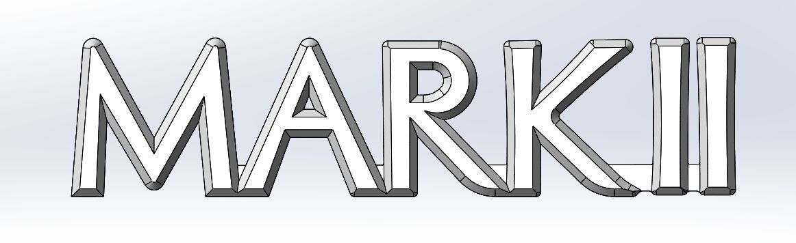 Toyota MARK II Logo 3D print model_9