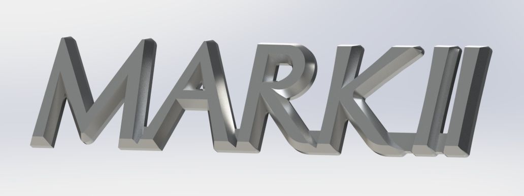 Toyota MARK II Logo 3D print model_7
