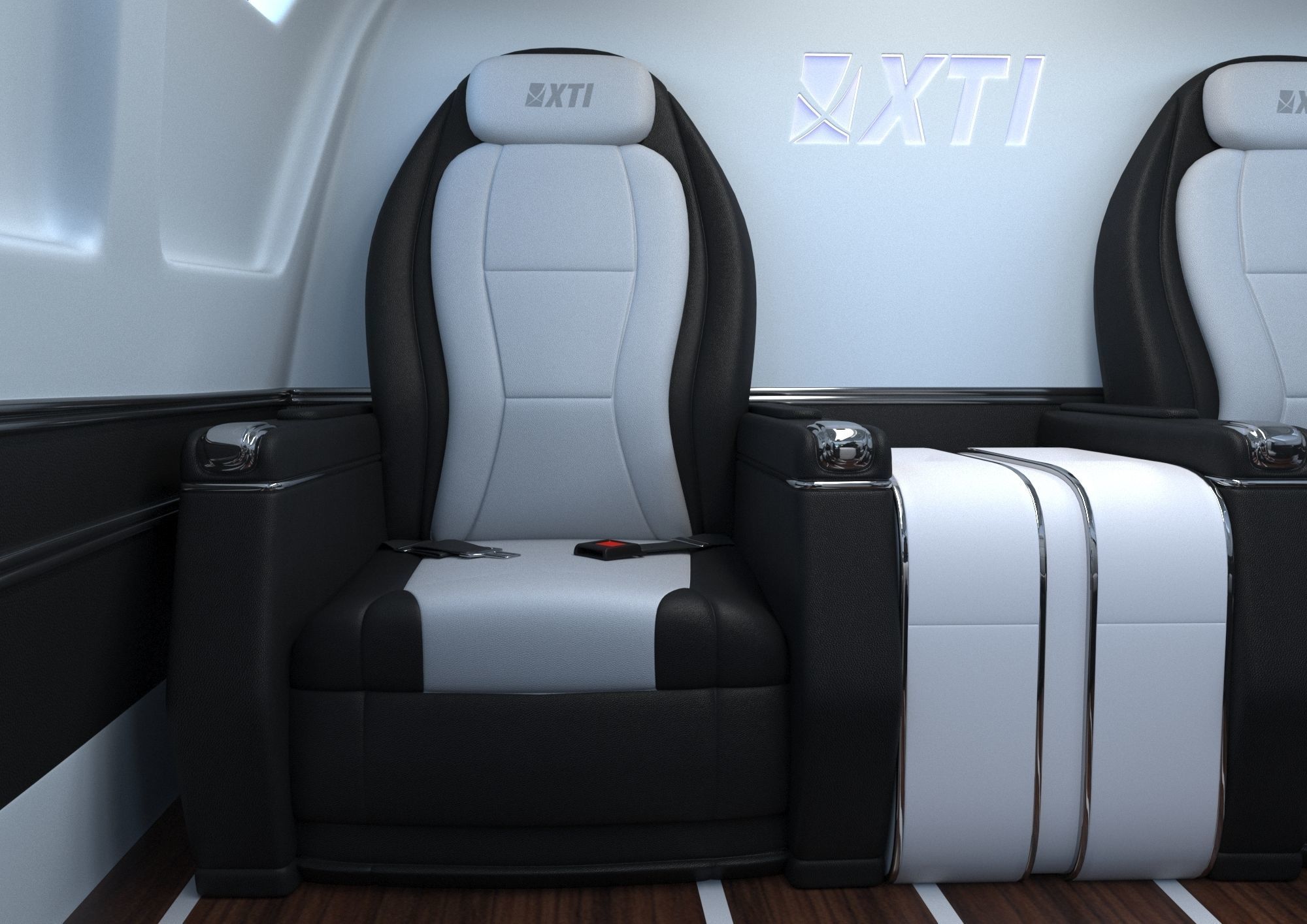 Private Airplane Seat 3D model_6