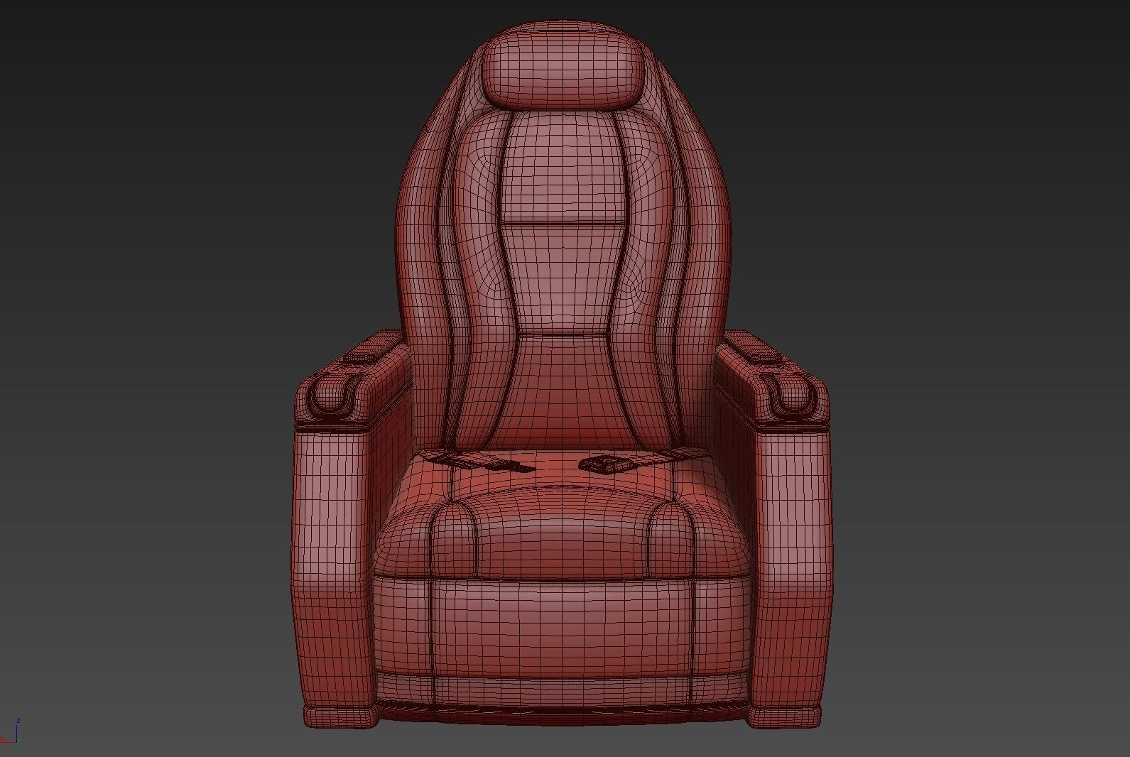Private Airplane Seat 3D model_18
