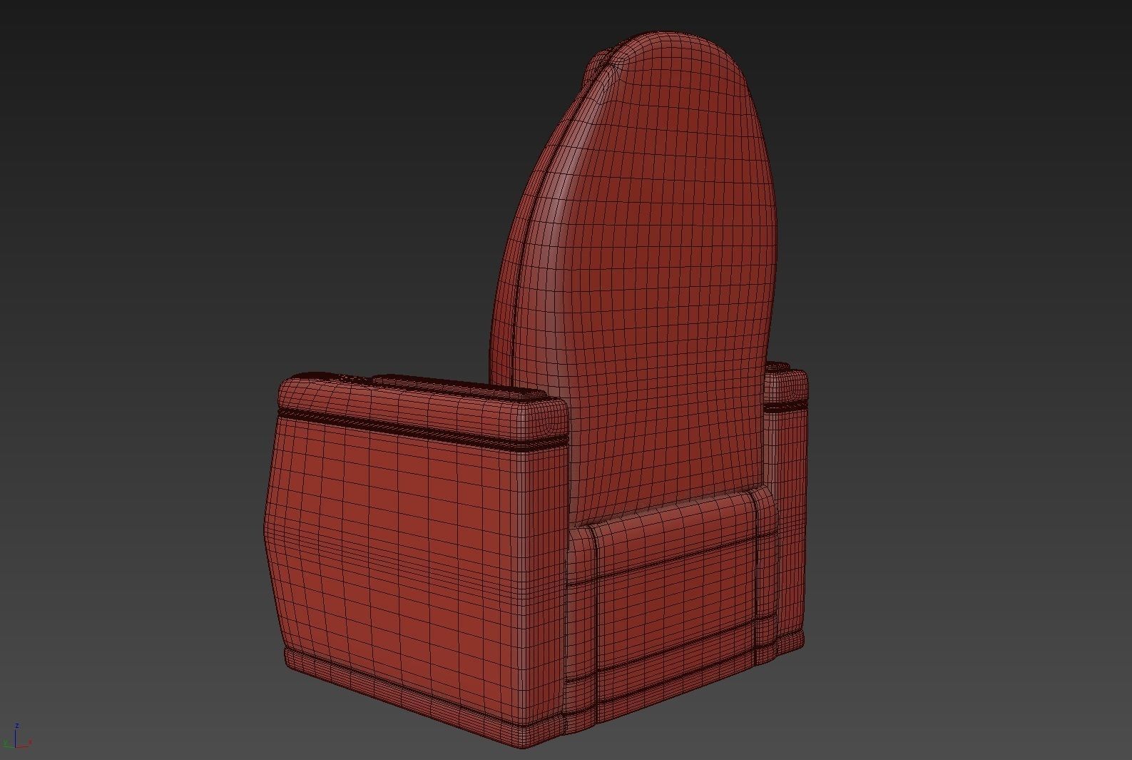Private Airplane Seat 3D model_19
