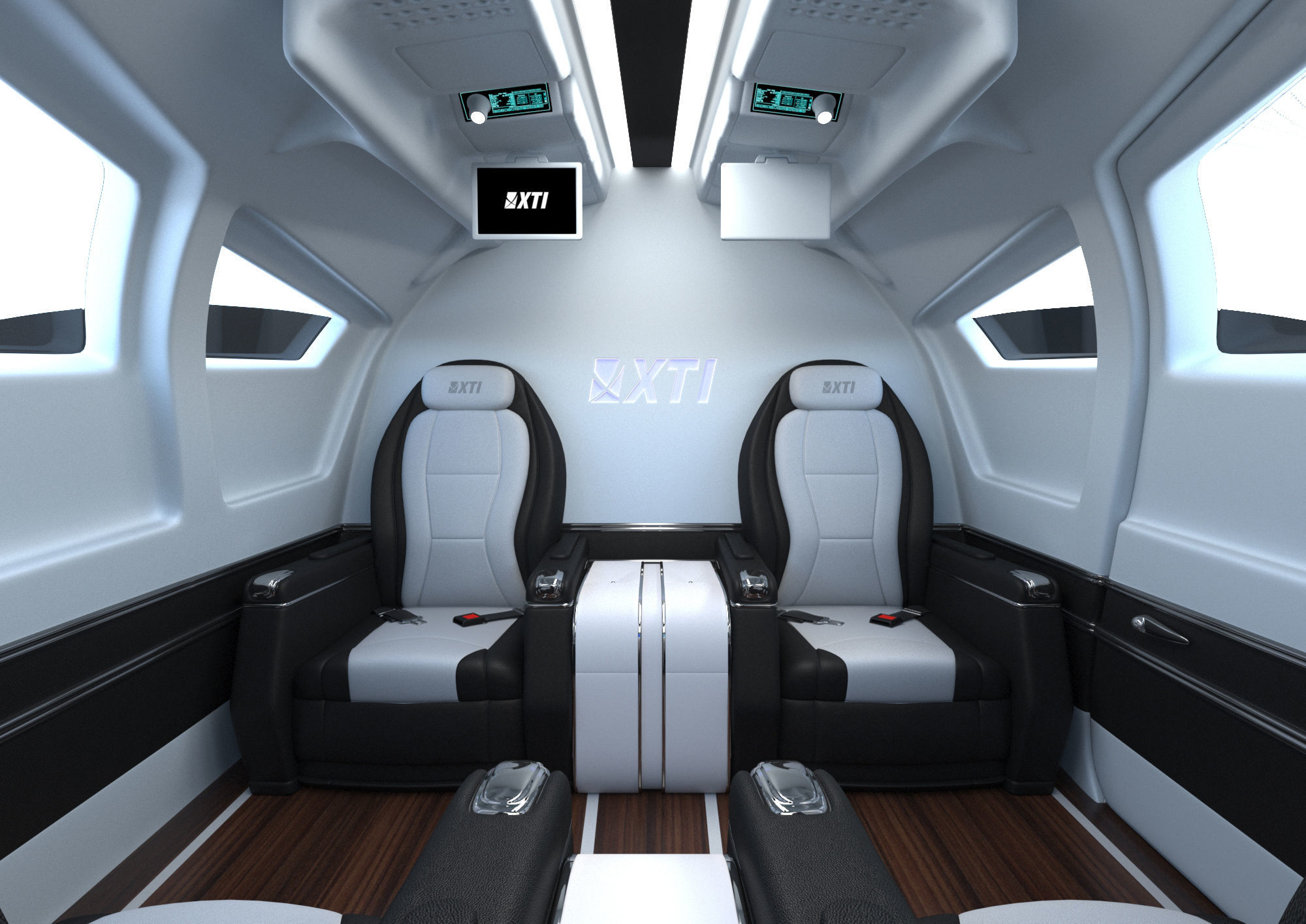 Private Airplane Seat 3D model_5