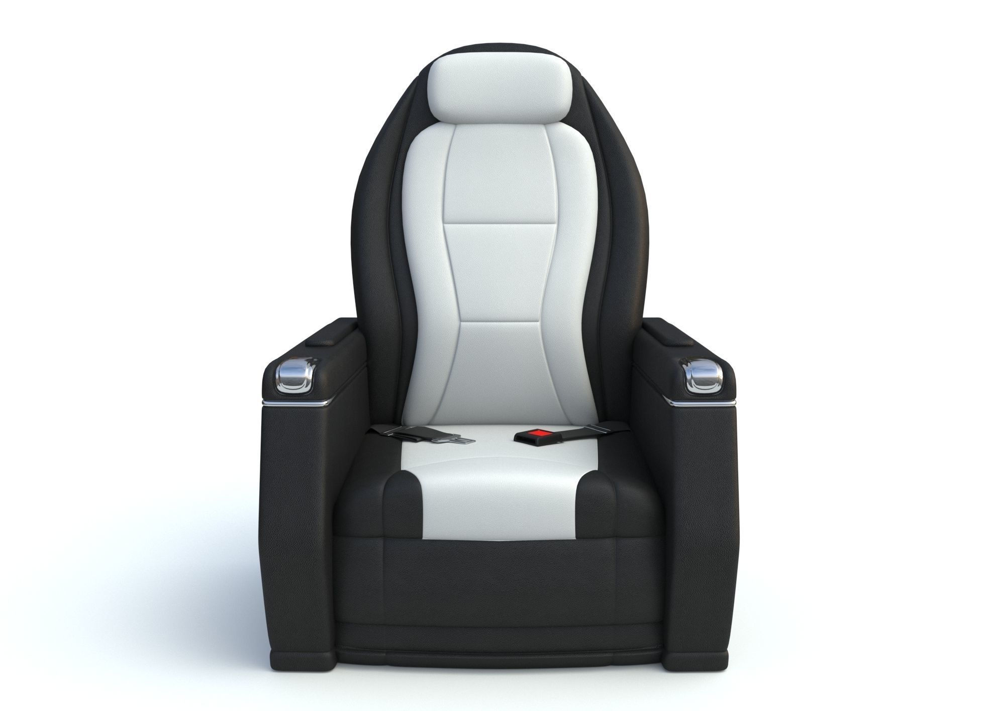 Private Airplane Seat 3D model_1