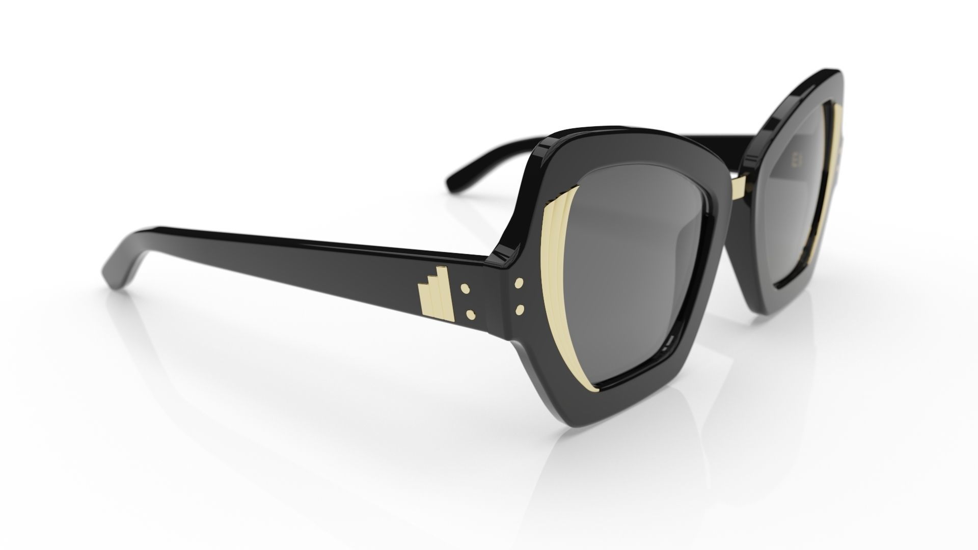 Eyewear vintage model  3D print model_2