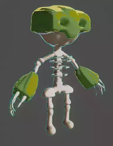 rock fighter skeleton