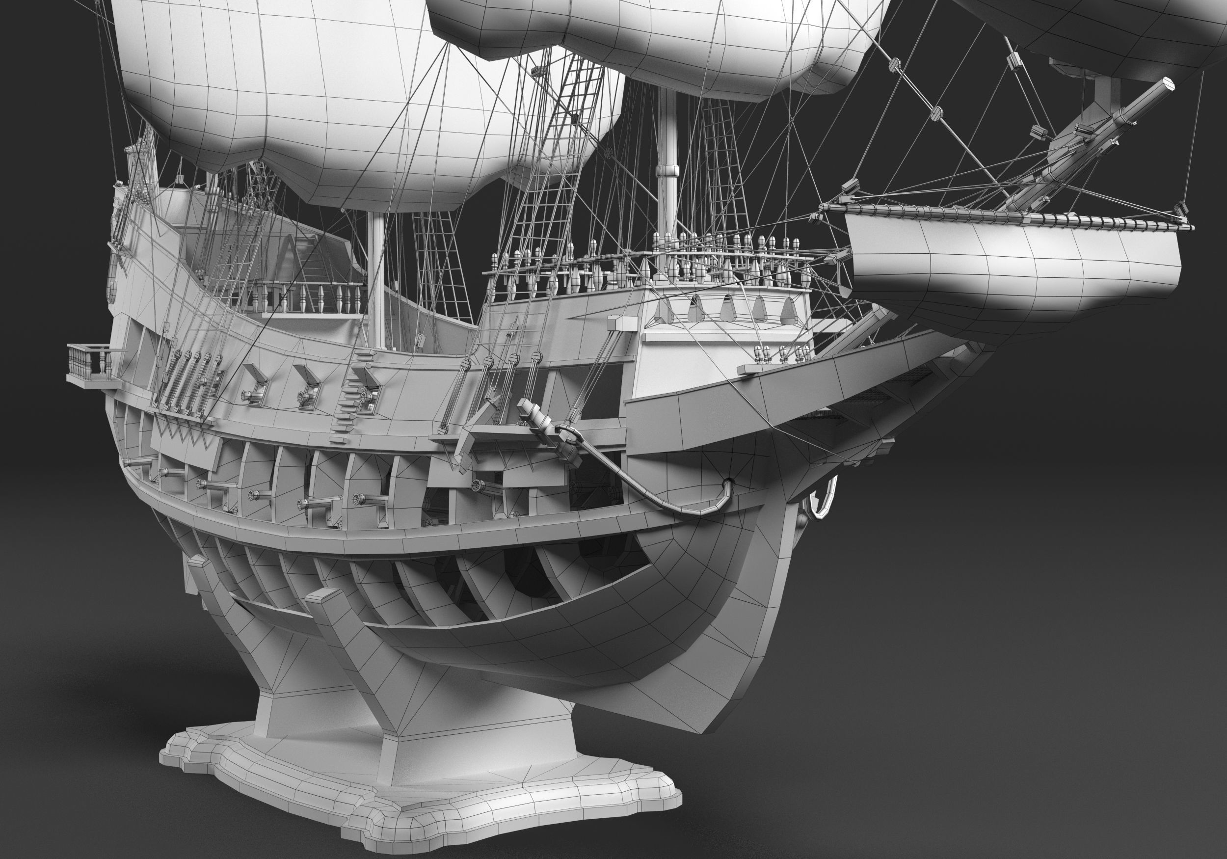 San Giovanni Battista ship Low-poly 3D model_17