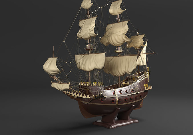 San Giovanni Battista ship Low-poly 3D model