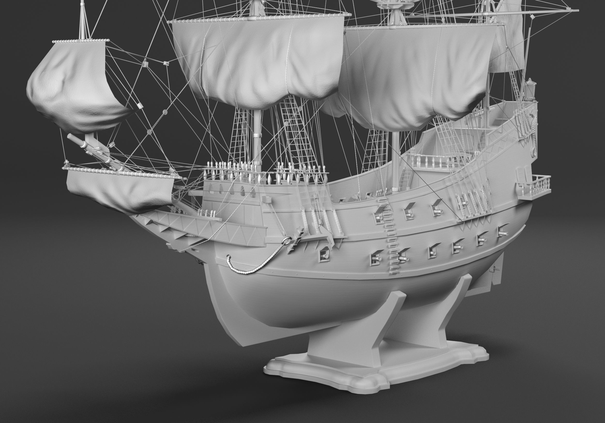 San Giovanni Battista ship Low-poly 3D model_19