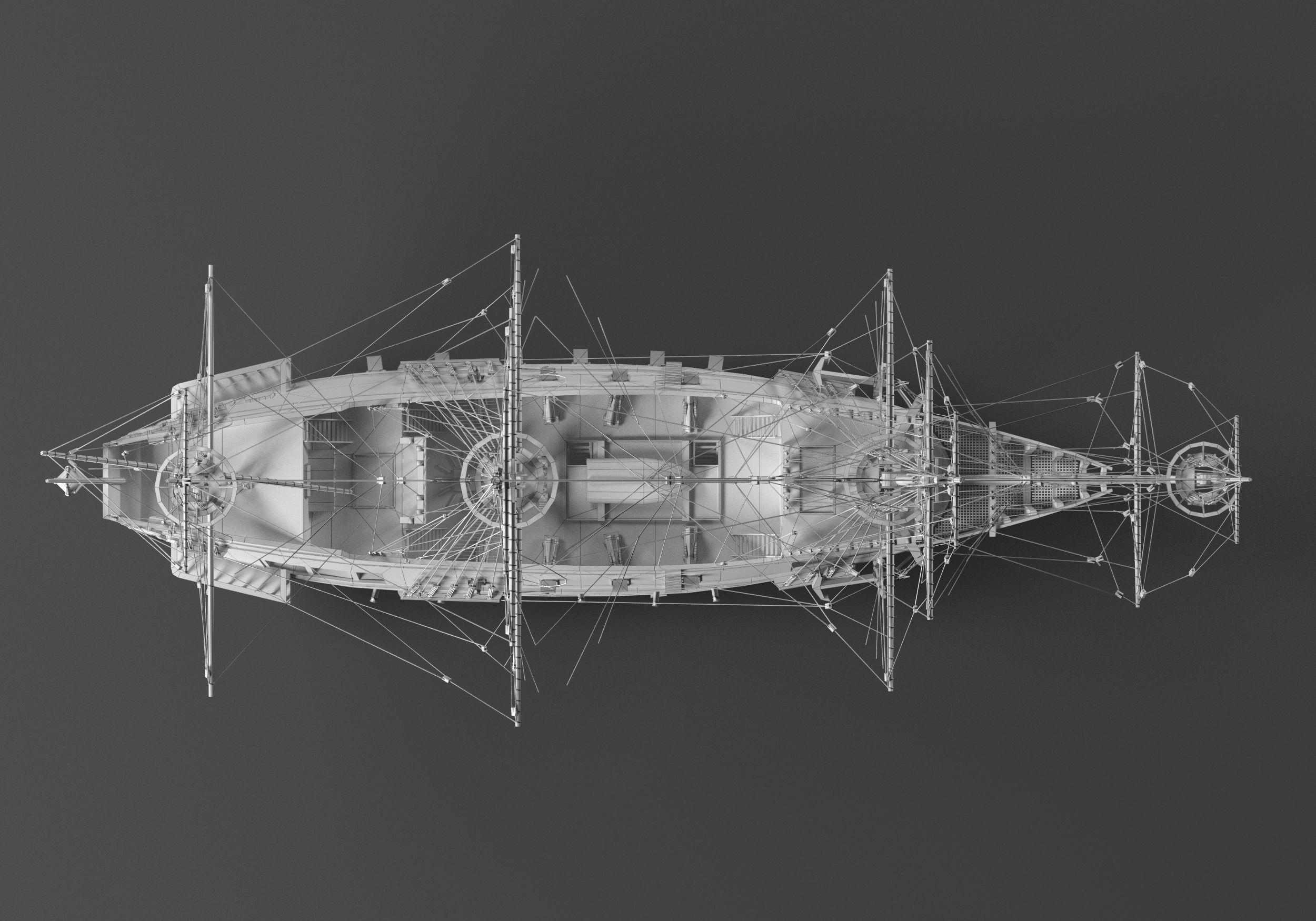 San Giovanni Battista ship Low-poly 3D model_18