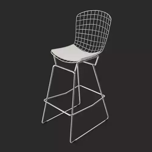 WYNZYYX Modern Minimalist  European Creative Bar Chair 3D model