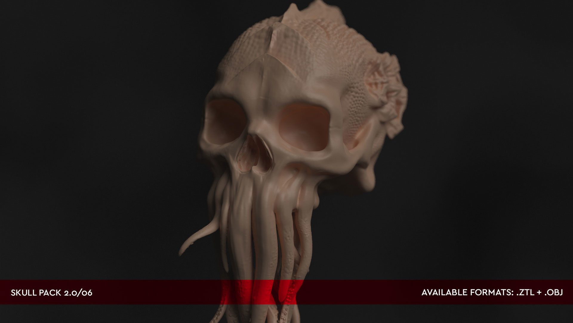 DEMON SKULL PACK 02  - High Res 3D models by Mike Kobzar 3D model_6