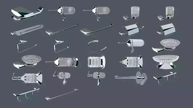 bathroom accessories 41 Pieces