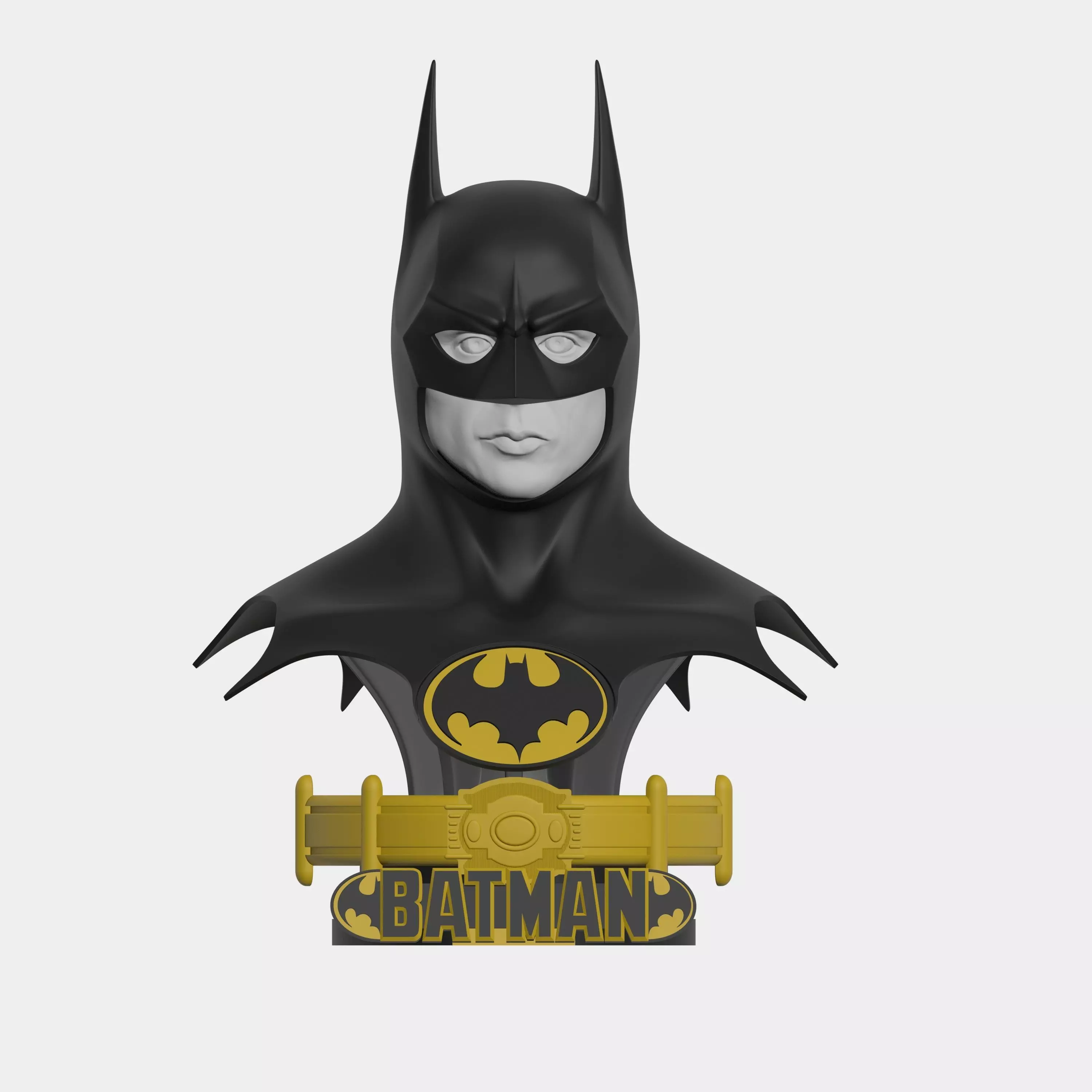 Batman 1989 bust life size 3D print model_0