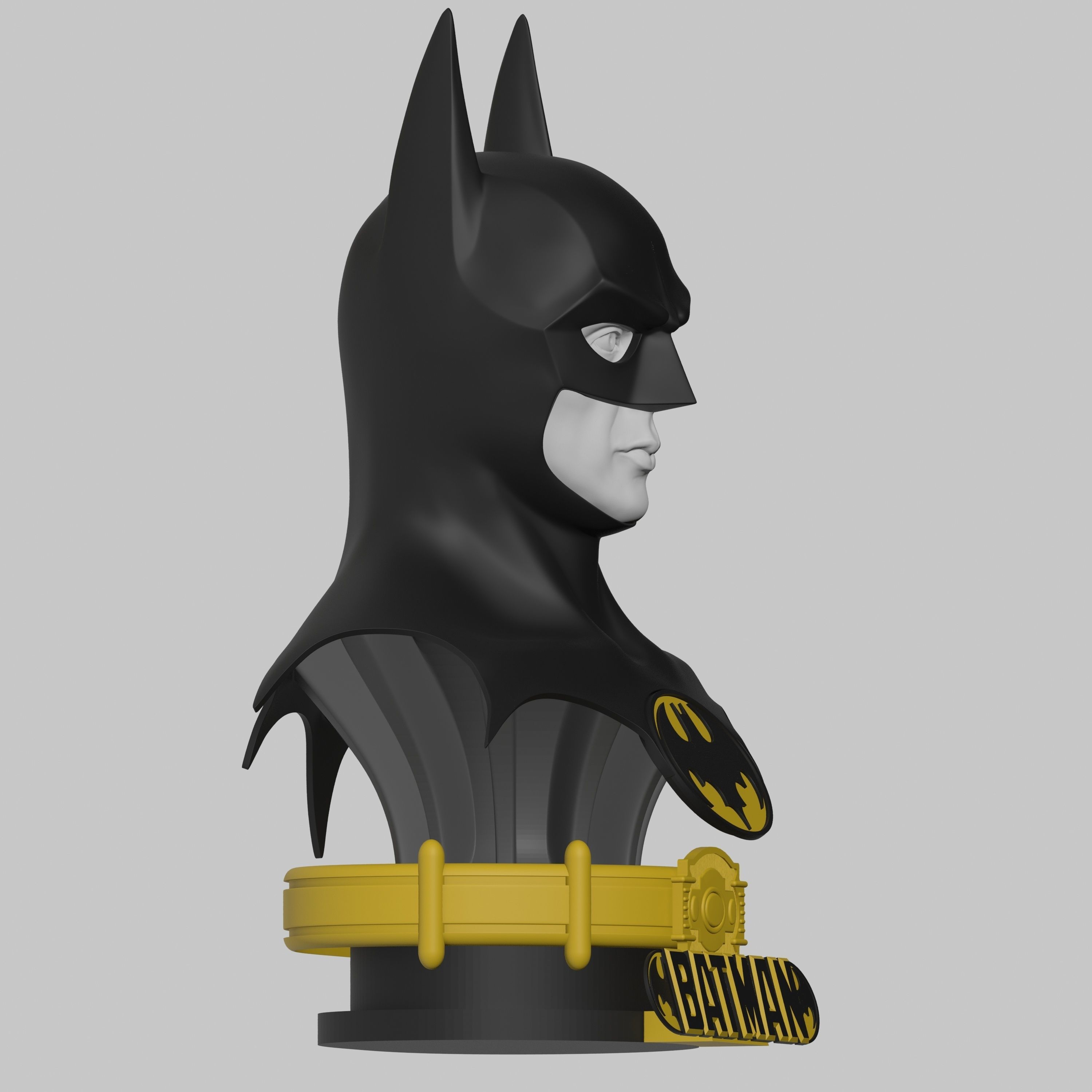 Batman 1989 bust life size 3D print model_4
