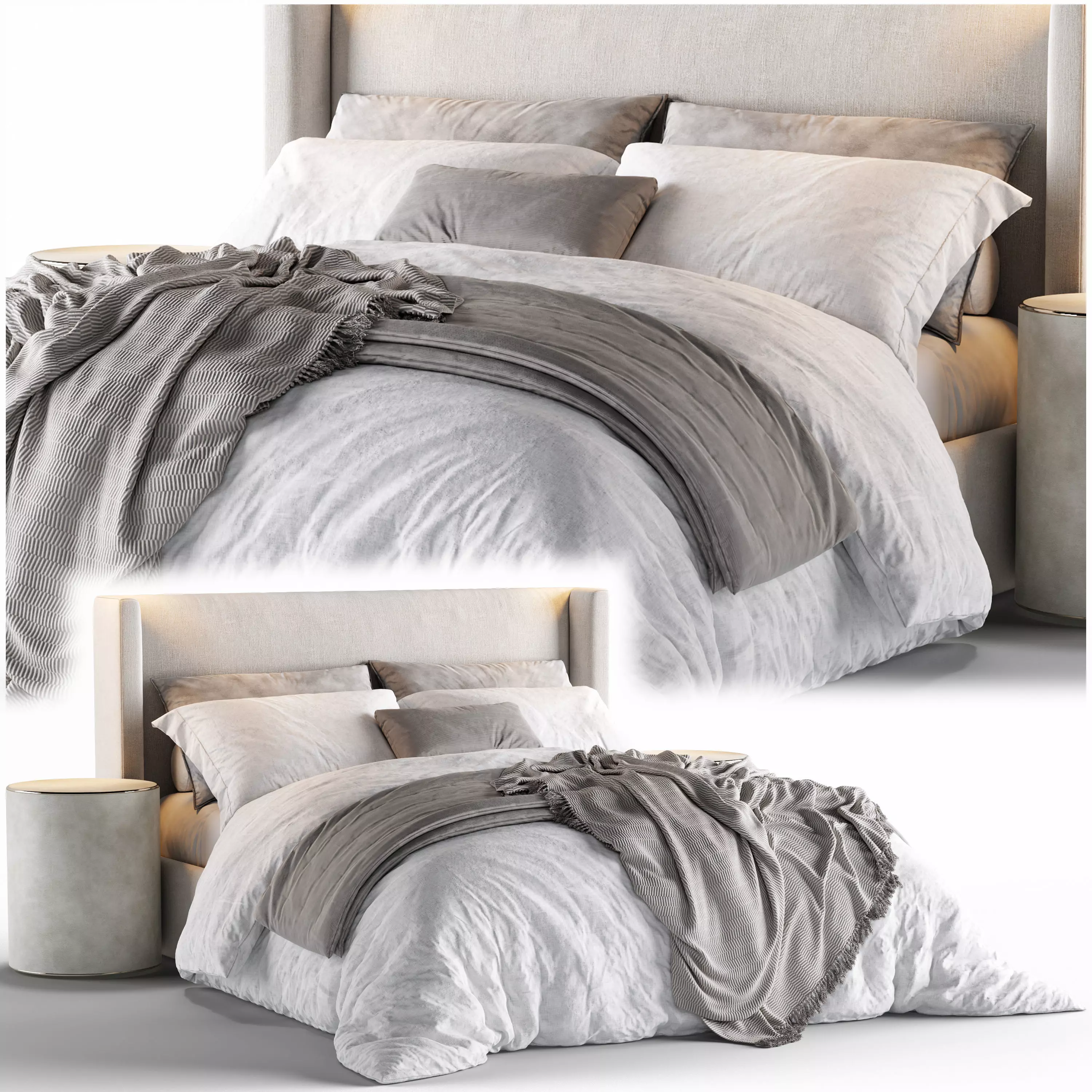 Bed RH Lawson  3D model_0