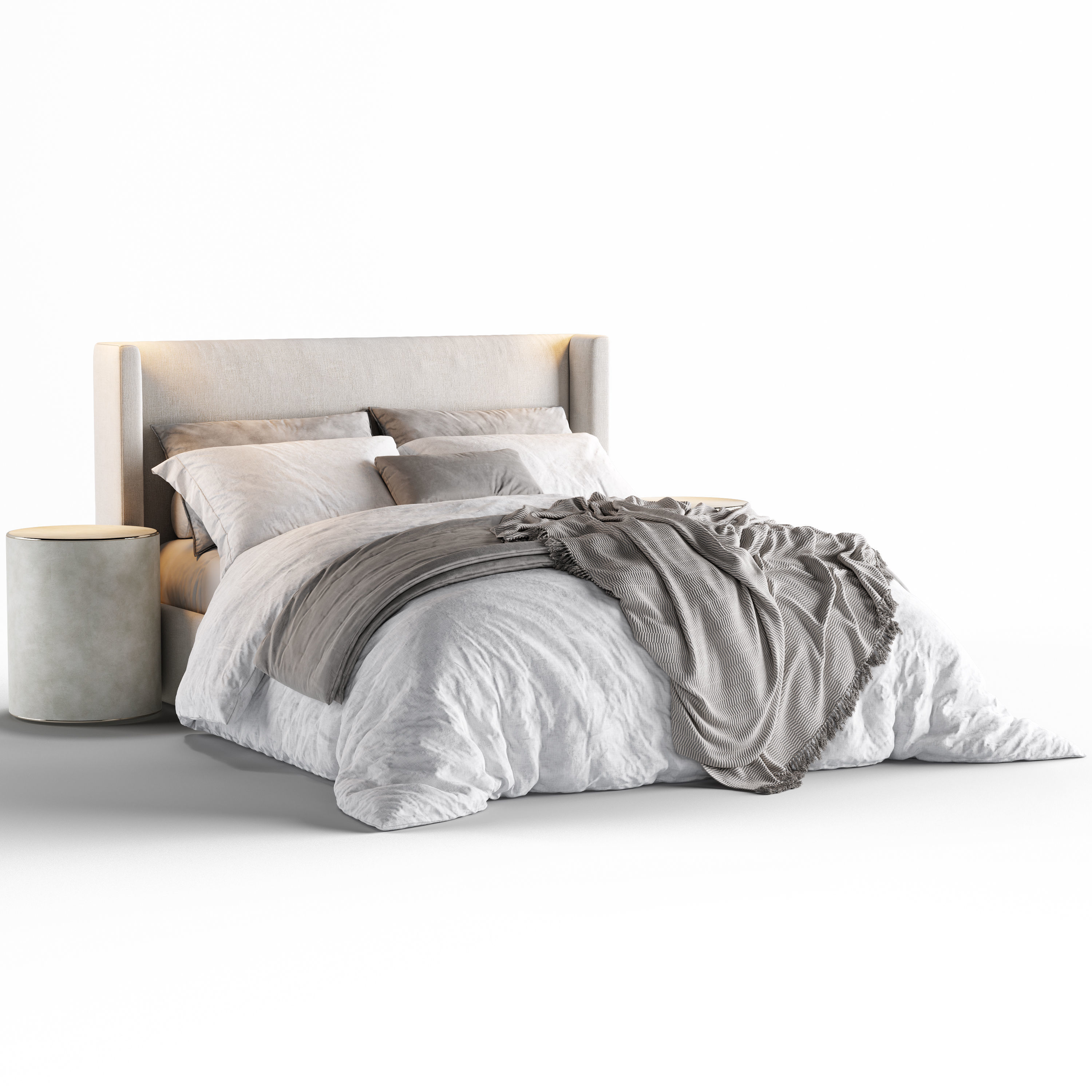 Bed RH Lawson  3D model_1