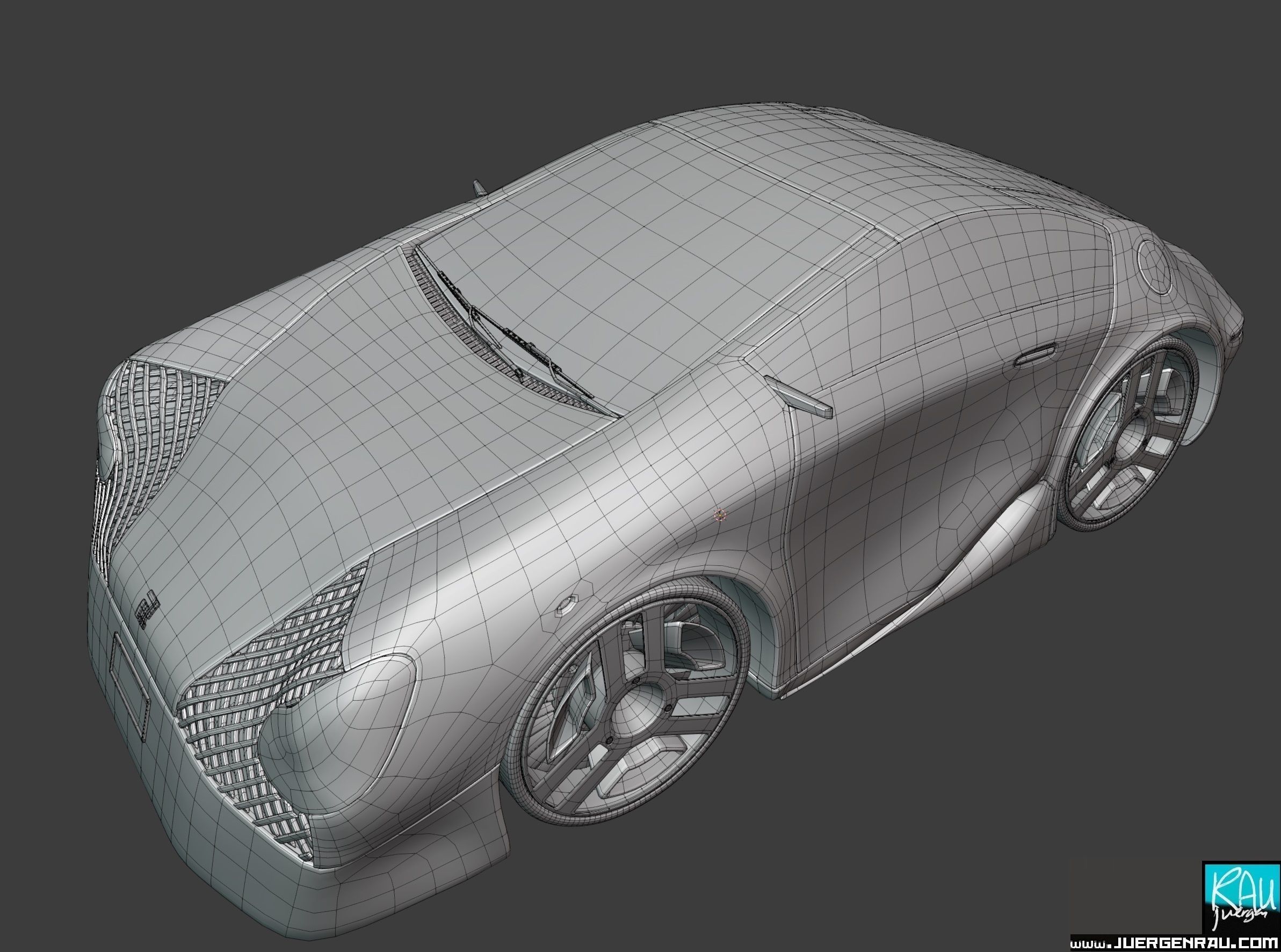 CONCEPT car R21 flying vehicle 3D model_19