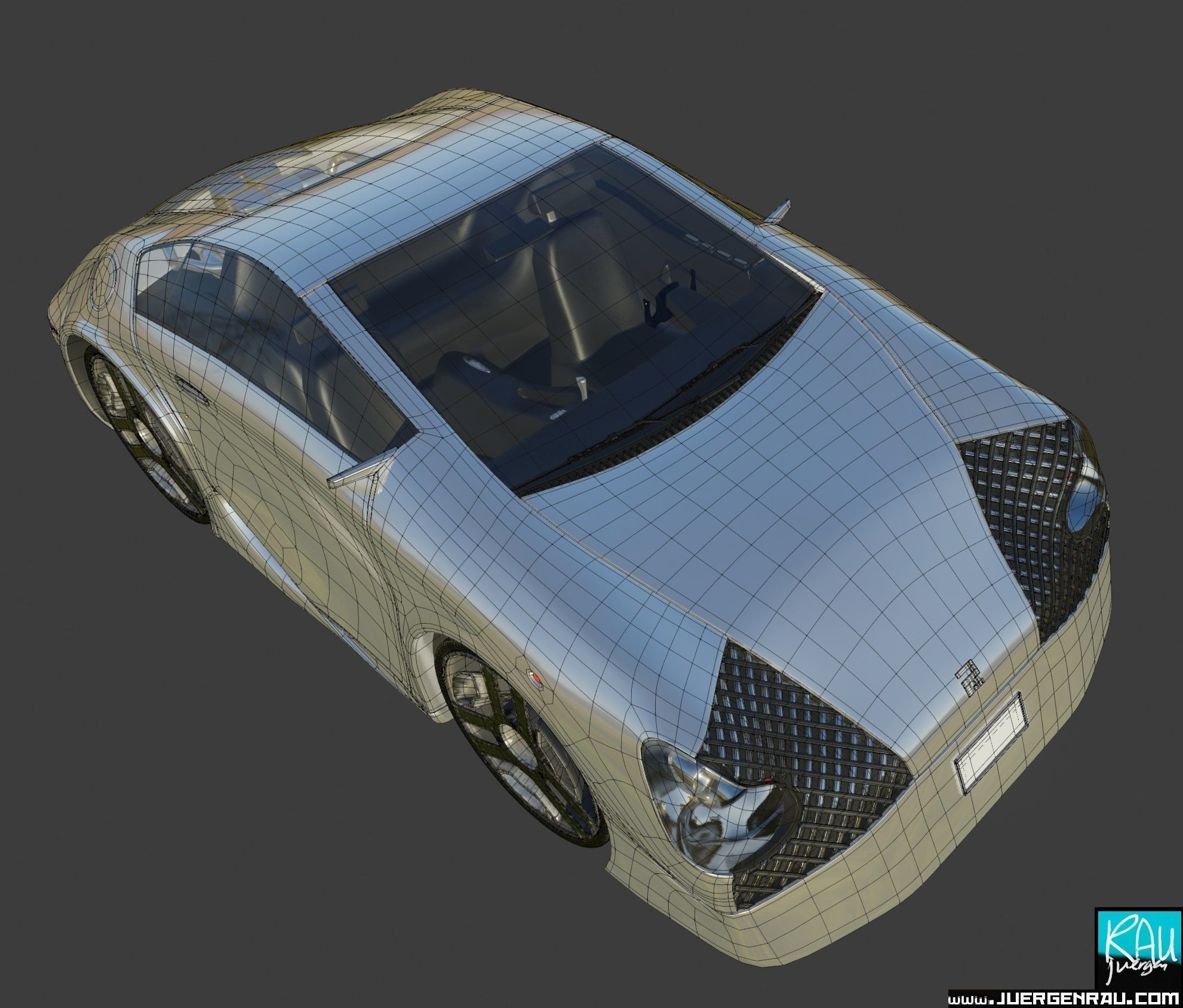 CONCEPT car R21 flying vehicle 3D model_14