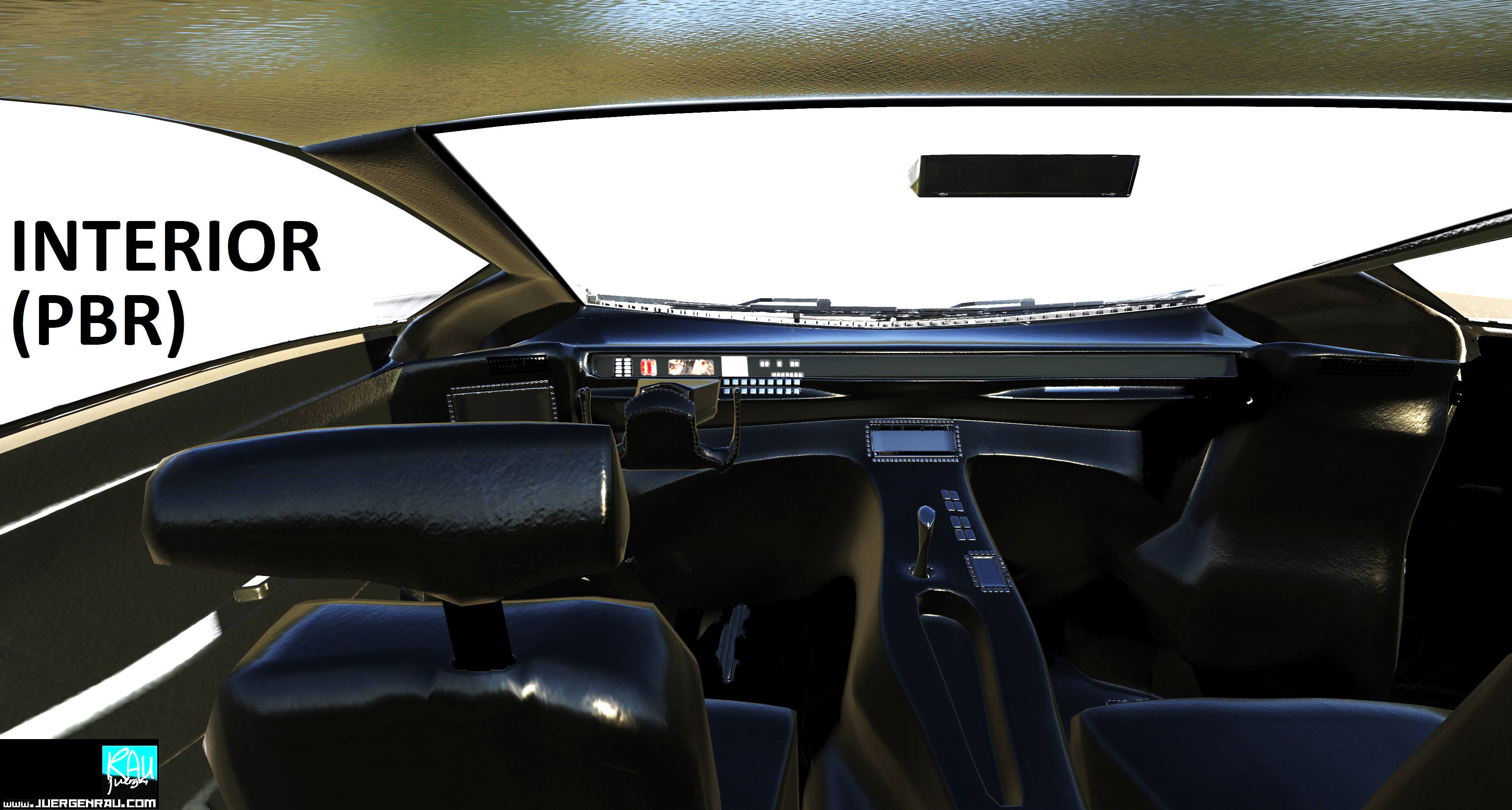 CONCEPT car R21 flying vehicle 3D model_2