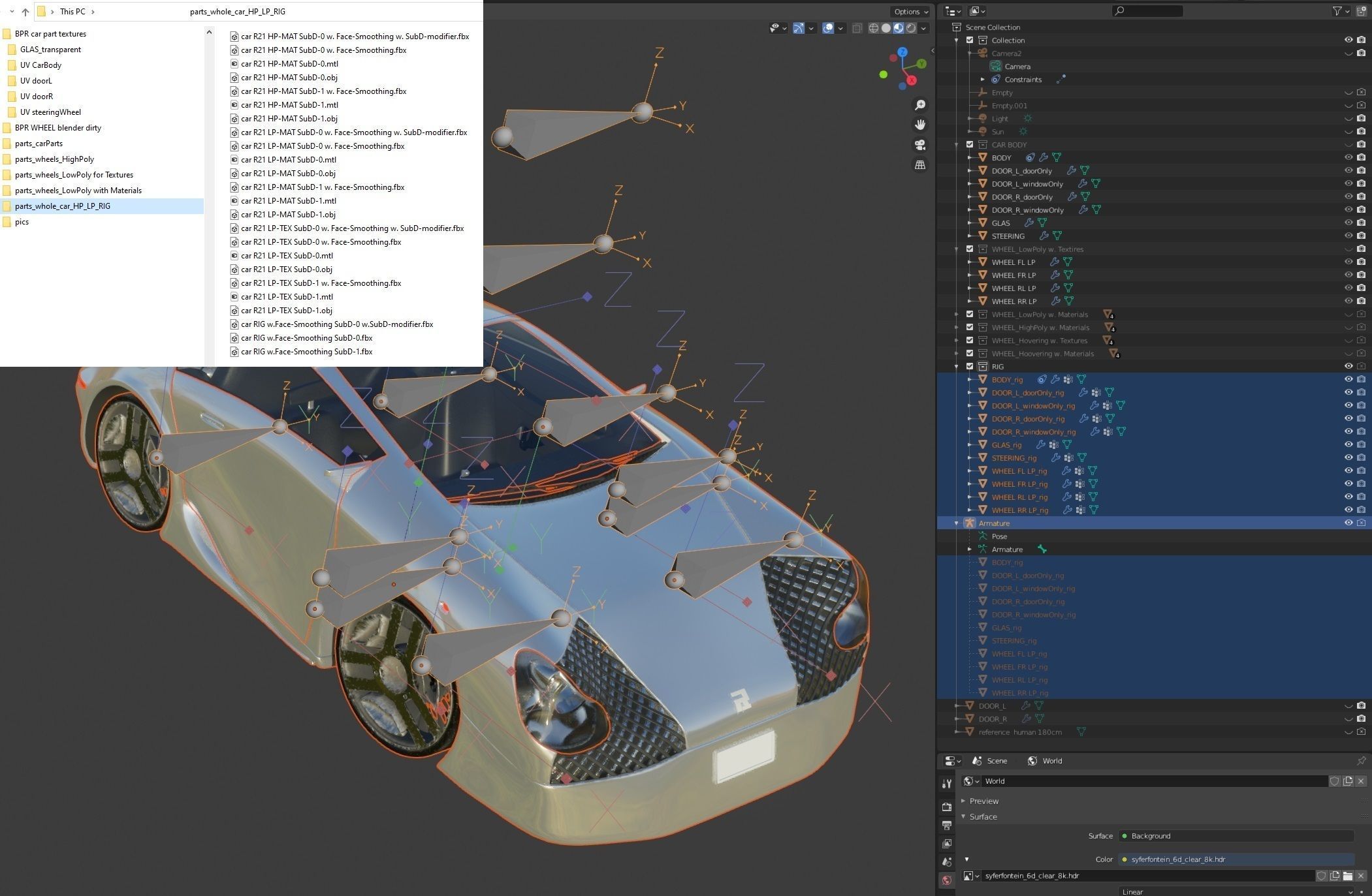 CONCEPT car R21 flying vehicle 3D model_3