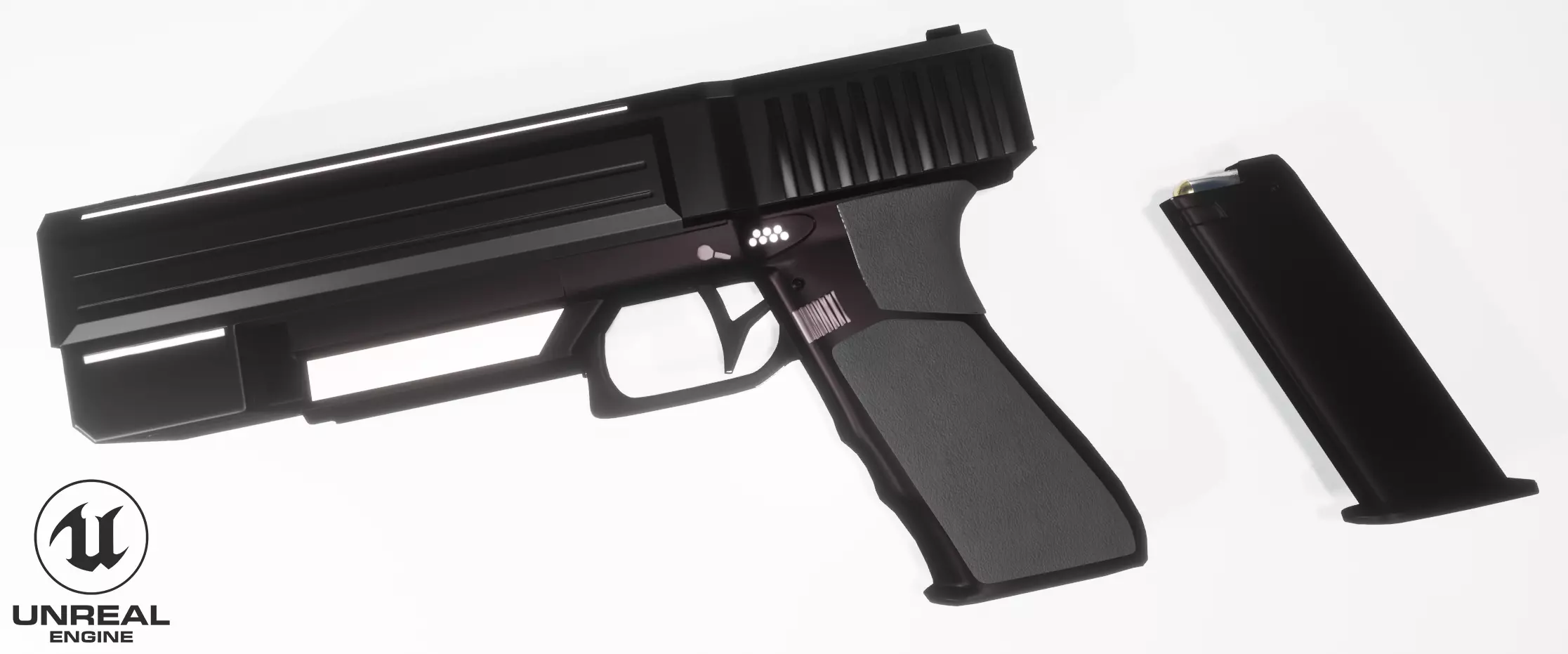 GUN Sci-Fi Low-poly 3D model Low-poly 3D model