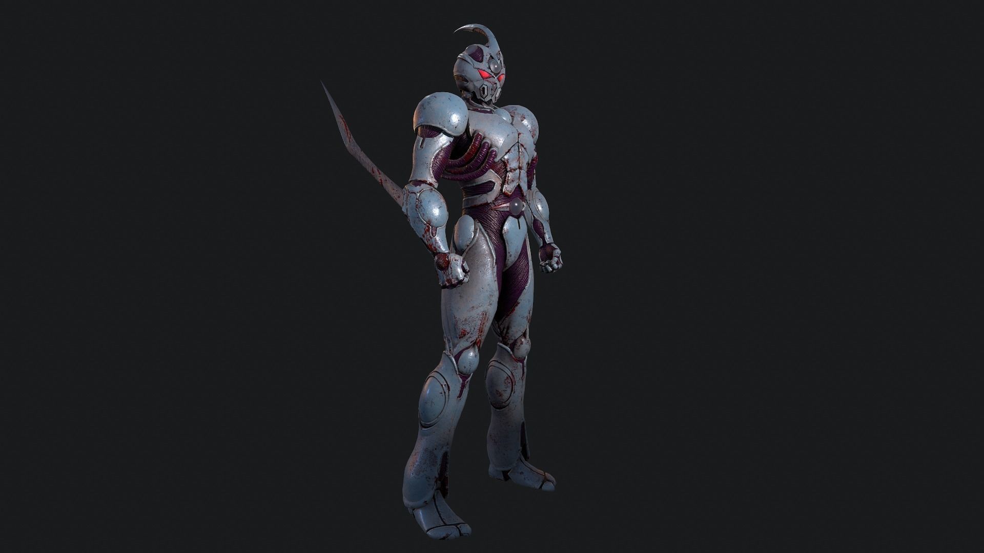 Guyver Low-Poly Low-poly 3D model_11