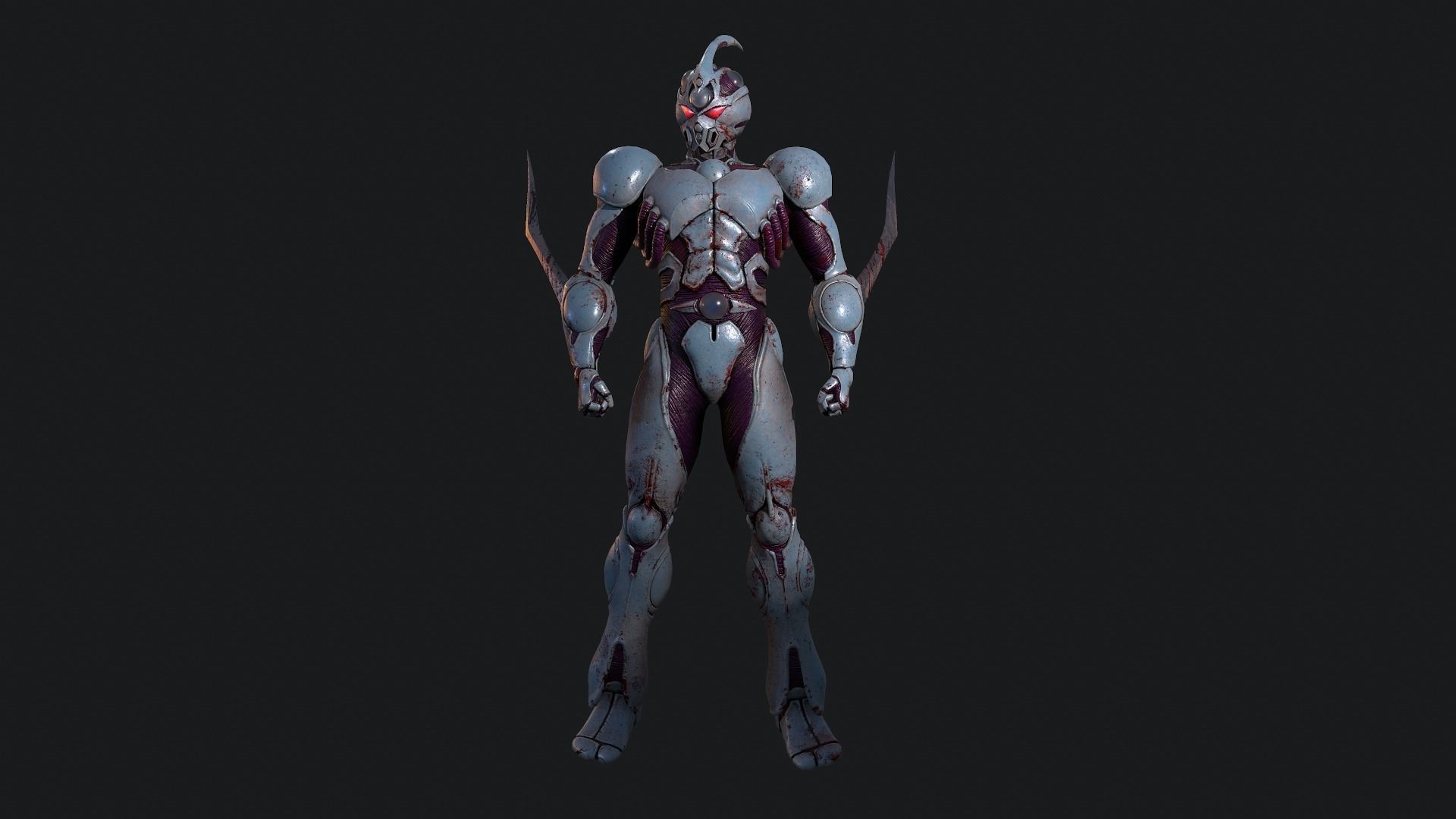 Guyver Low-Poly Low-poly 3D model_10