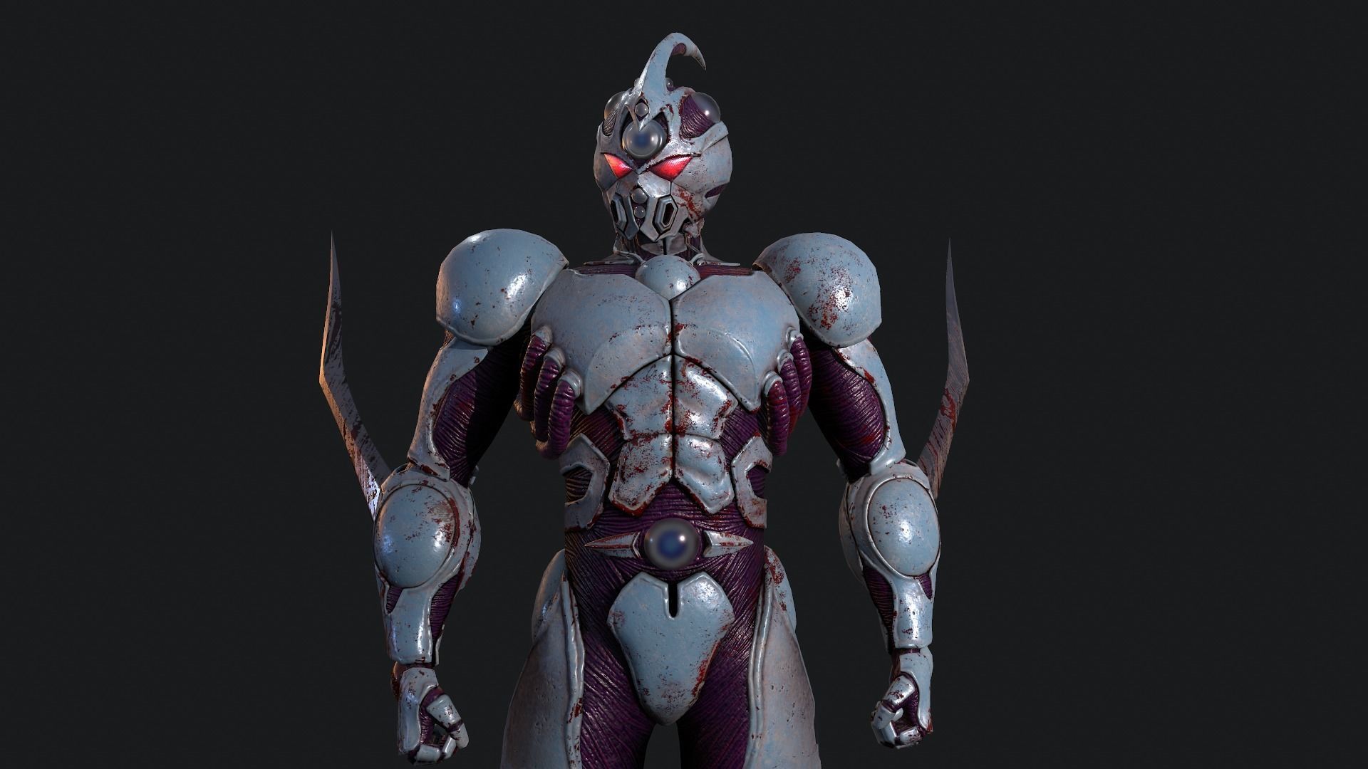 Guyver Low-Poly Low-poly 3D model_0