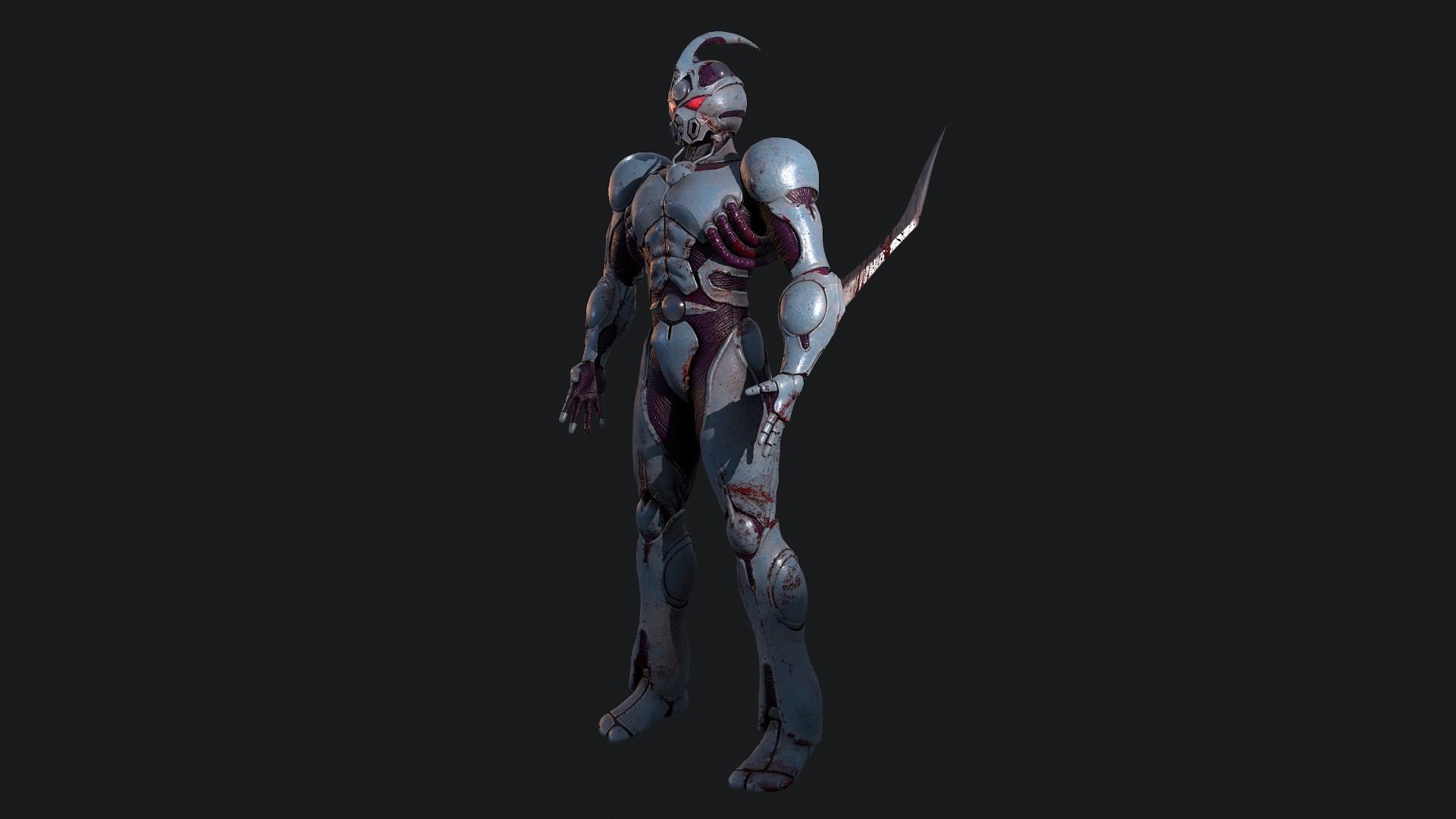 Guyver Low-Poly Low-poly 3D model_9