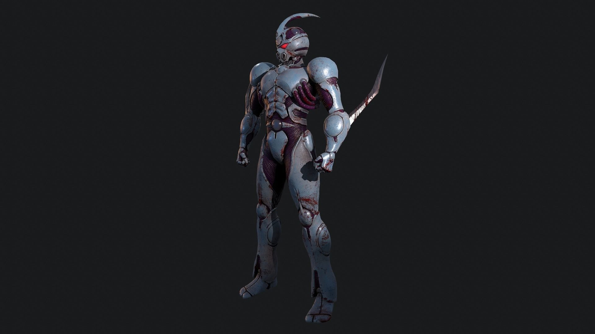 Guyver Low-Poly Low-poly 3D model_17