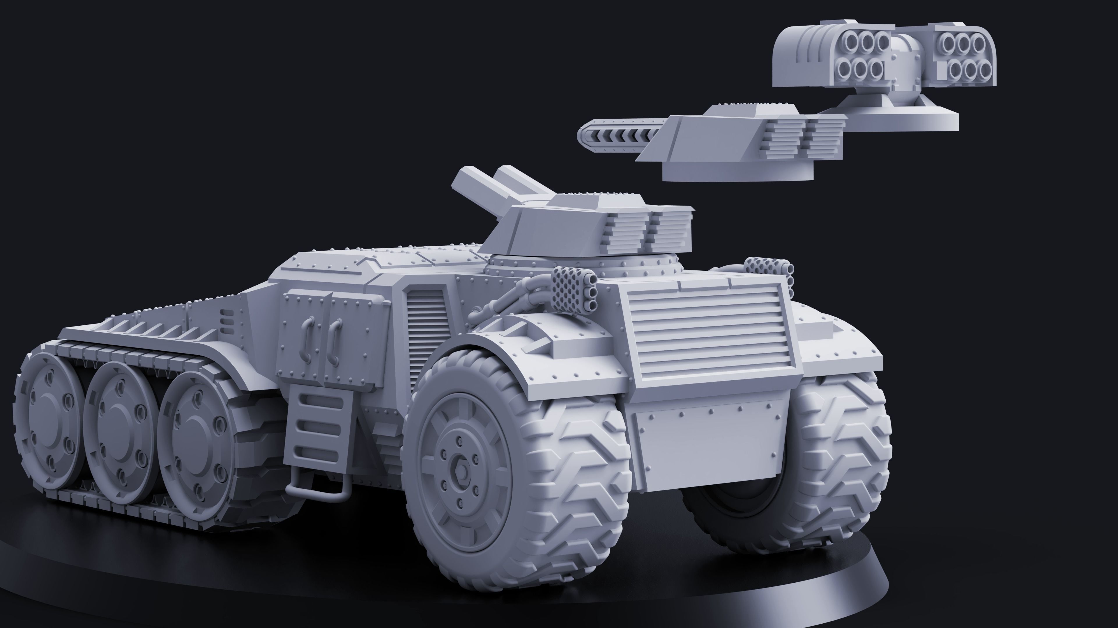 Rapid Deployment Assault Rover - Mutant Militia 3D print model_1