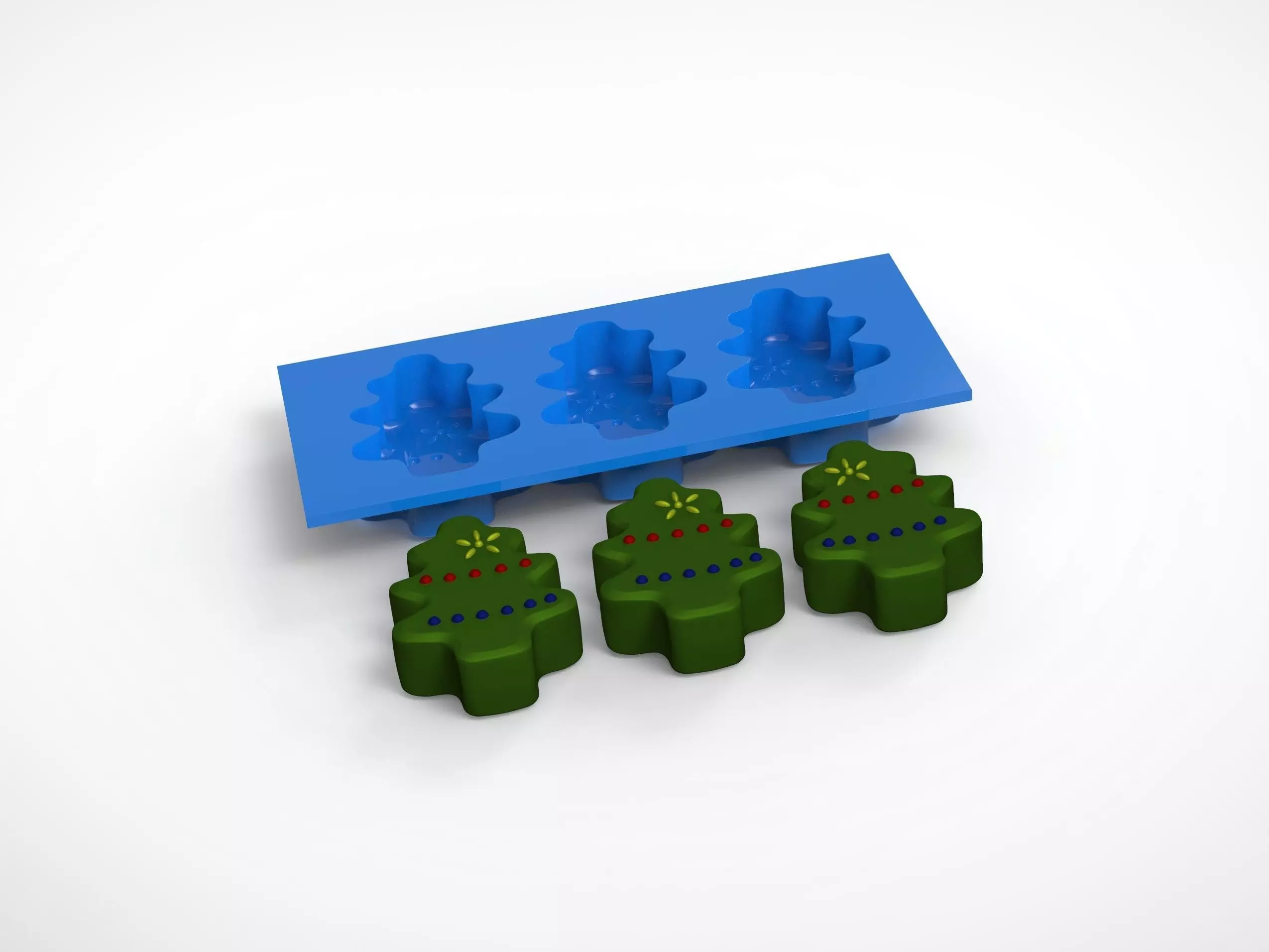 Christmas Peep Plug and Mold 3D print model_0