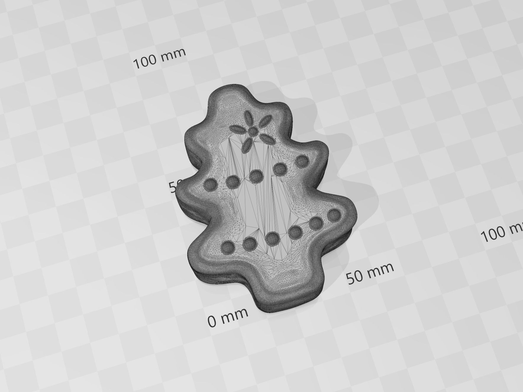 Christmas Peep Plug and Mold 3D print model_5