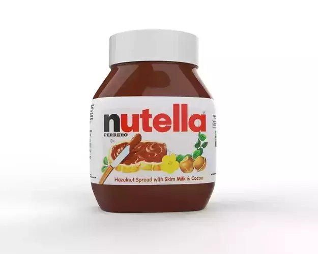 Nutella Jar Package Model 3D model