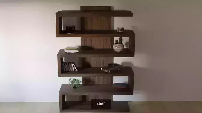 Shelves collection wooden bookcase with 