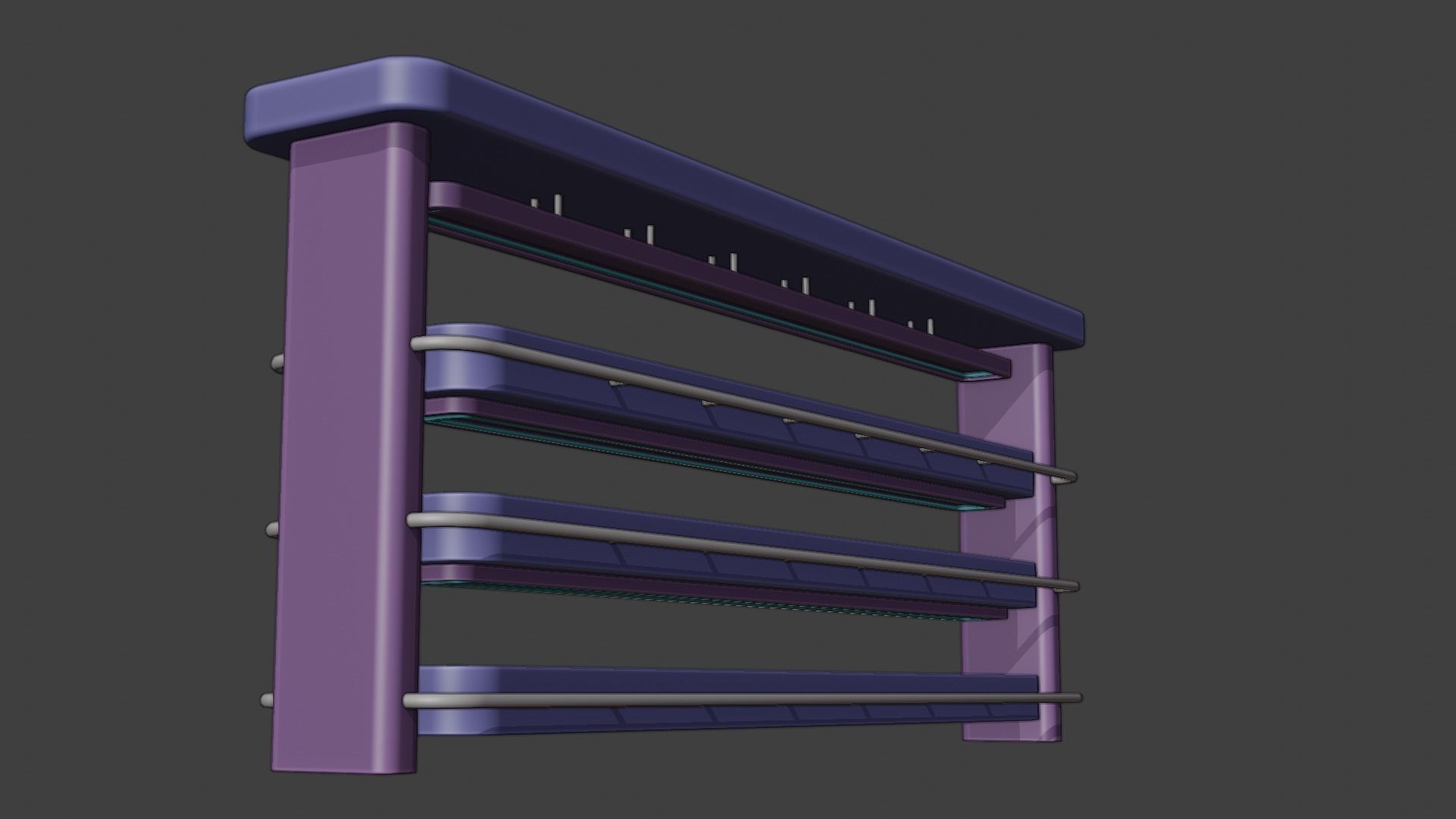 SCI-FI PLANT SHELF 3D model_4
