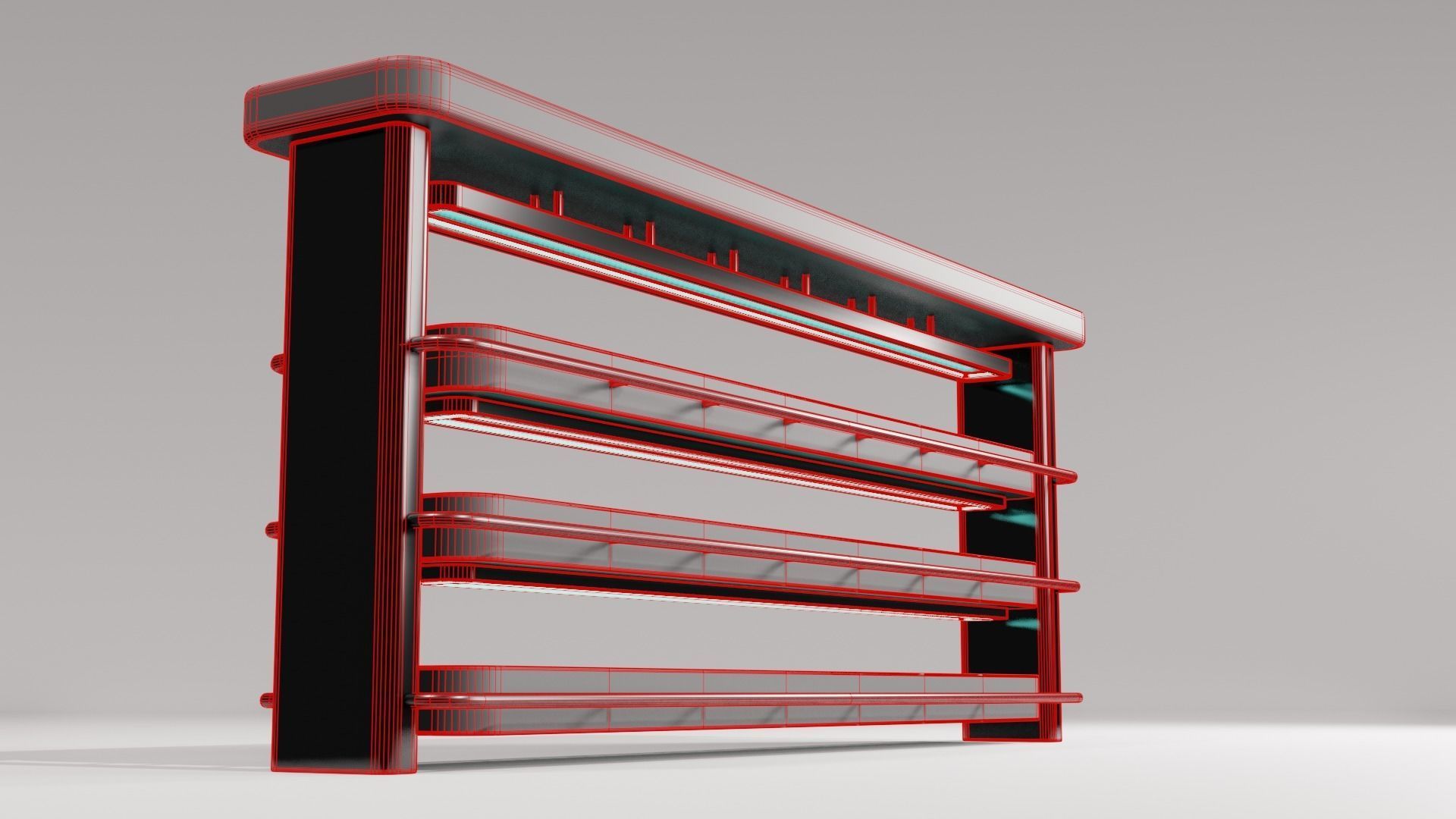 SCI-FI PLANT SHELF 3D model_7