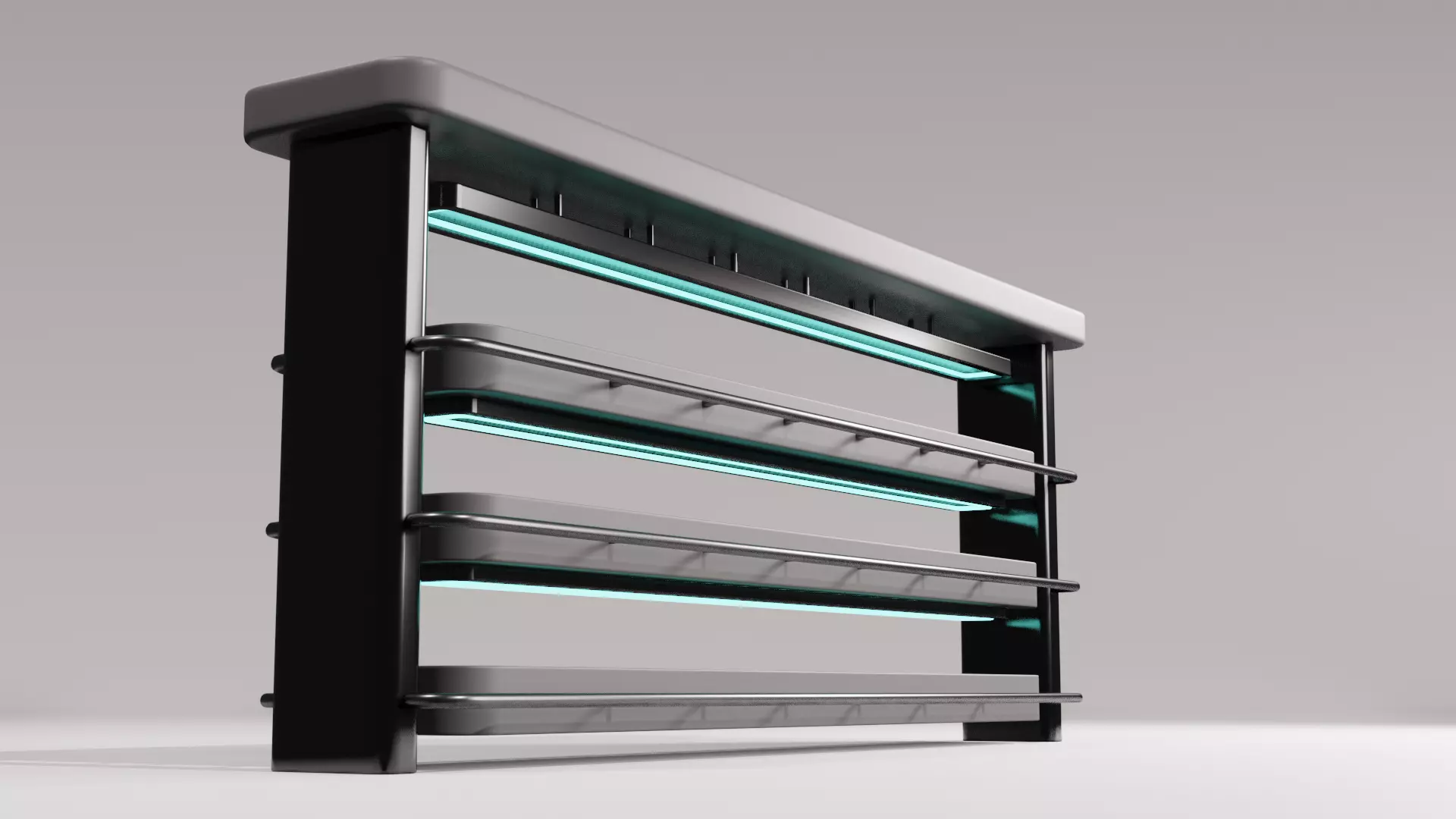 SCI-FI PLANT SHELF 3D model_0