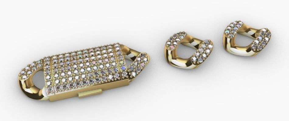 12 MM MIAMI CUBAN LINK CHAIN FOR BRACELET OR NECKLACE 3D print model_8