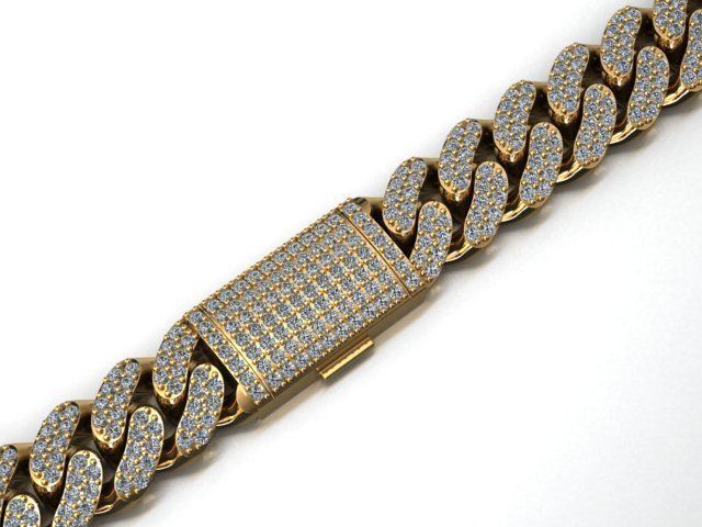 12 MM MIAMI CUBAN LINK CHAIN FOR BRACELET OR NECKLACE 3D print model_1