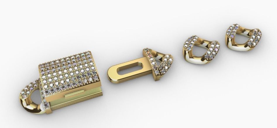 12 MM MIAMI CUBAN LINK CHAIN FOR BRACELET OR NECKLACE 3D print model_9