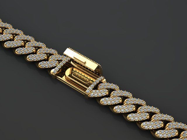 12 MM MIAMI CUBAN LINK CHAIN FOR BRACELET OR NECKLACE 3D print model_3
