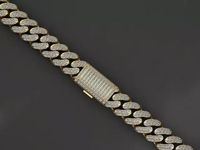 12 MM MIAMI CUBAN LINK CHAIN FOR BRACELET OR NECKLACE 3D print model_0
